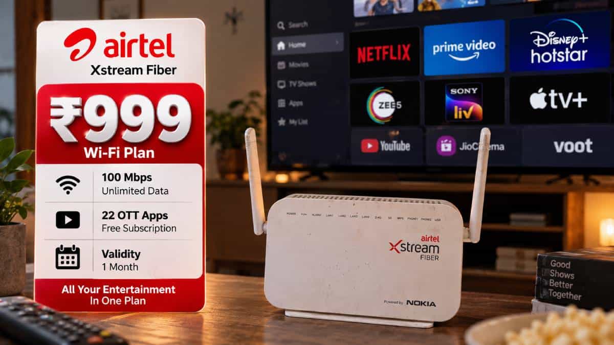 Airtel's ₹999 Plan Offers Unlimited Data and OTT Benefits