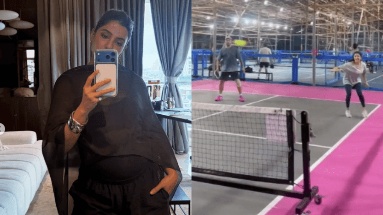 Mom-to-be Samantha Ruth Prabhu Plays Pickleball with Husband Raj Nidimoru
