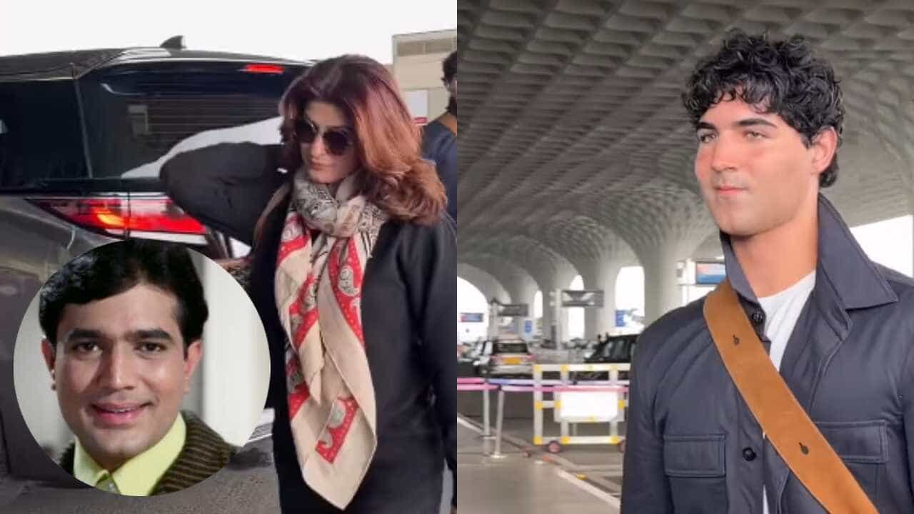 Aarav Bhatia Spotted with Twinkle Khanna and Nitara at Mumbai Airport