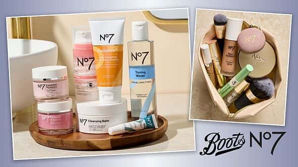 Boots पर £20 खर्च करने पर No7 उत्पादों पर £10 की बचत करें