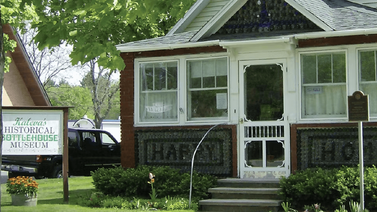 Michigan's Unique Bottle House Built from 60,000 Discarded Bottles