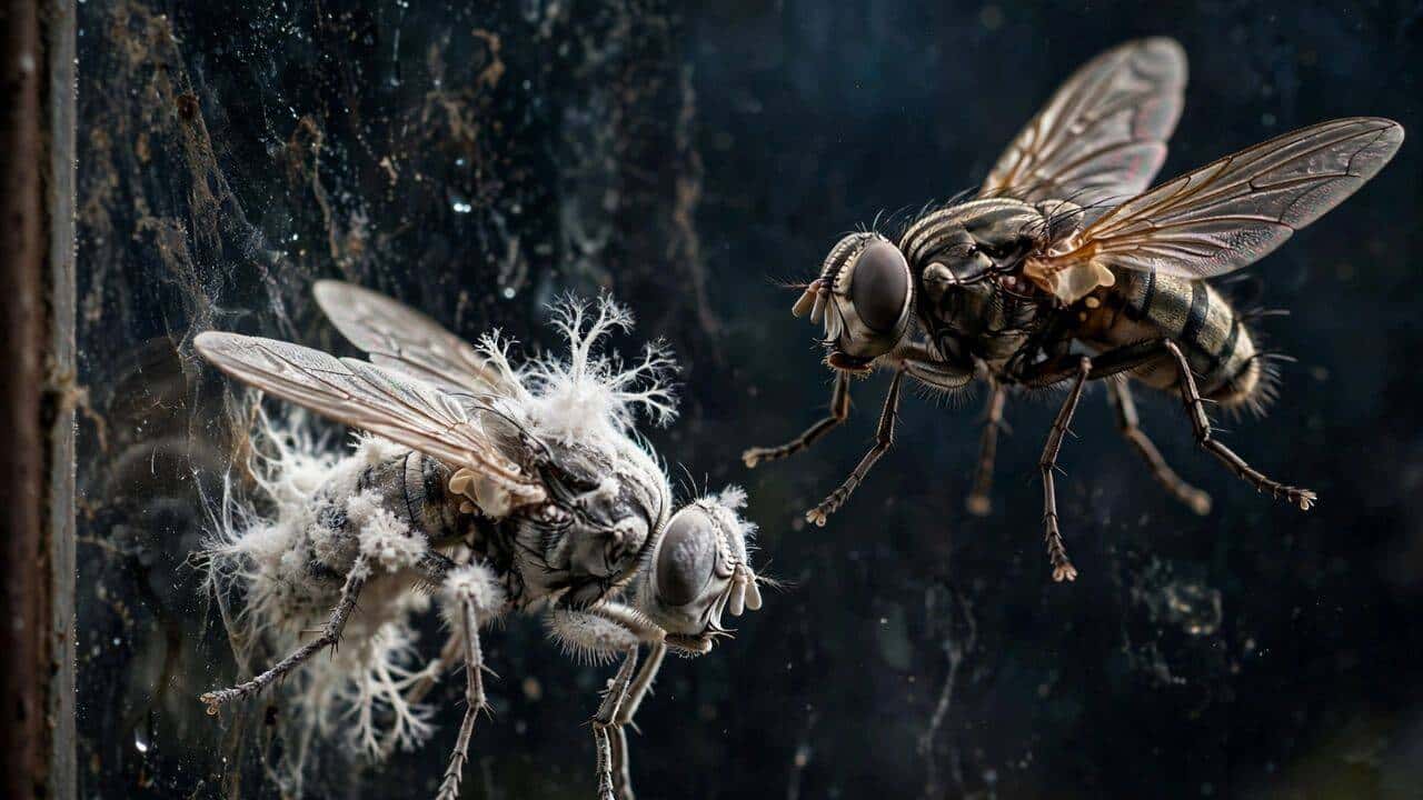 Fungus Turns Female Flies into Zombies to Spread Spores