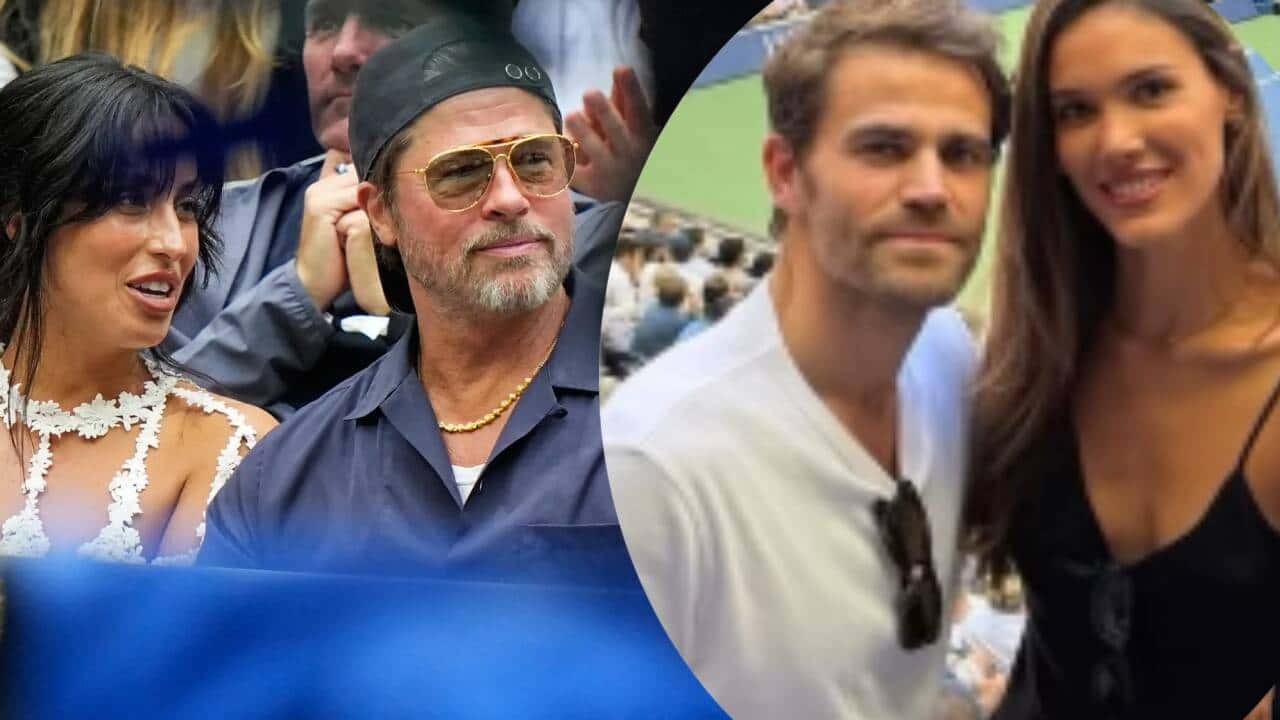Brad Pitt and Ines de Ramon Attend US Open Match with Her Ex