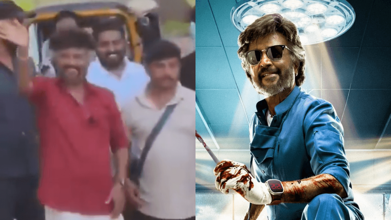 Rajinikanth Arrives at ‘Dharmam’ Shoot in Auto-Rickshaw; Fans Cheer ‘Thalaiva’