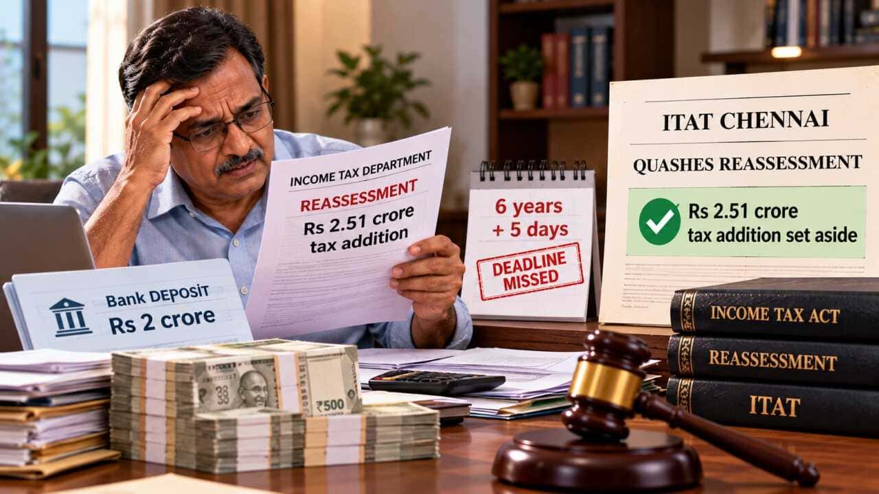 आईटीएटी चेन्नई ने समय सीमा चूकने पर 2.51 करोड़ रुपये का कर जोड़ निरस्त किया