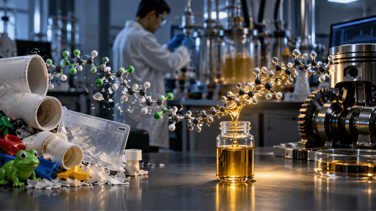 Scientists Convert Hard-to-Recycle PVC into High-Performance Engine Lubricant