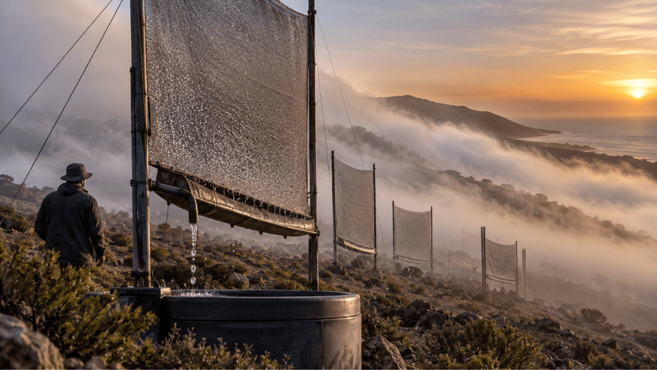 Chilean Community Harvests Fog Water, Collecting Up to 650,000 Litres Annually