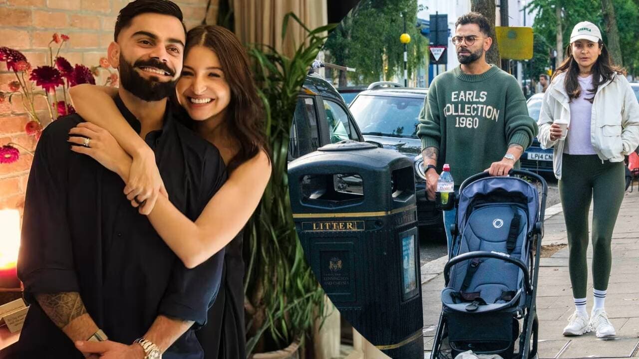 Virat Kohli and Anushka Sharma Enjoy Day Out in London with Son Akaay