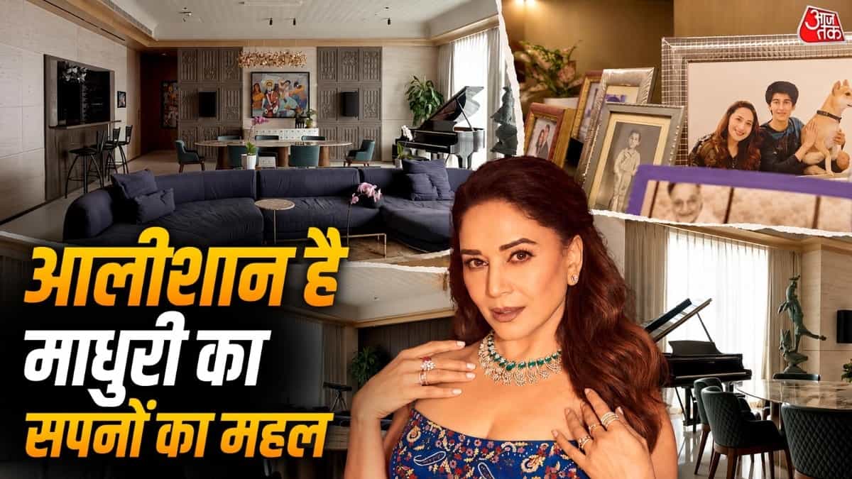 Inside Madhuri Dixit's Lavish Home Adorned with MF Husain Paintings