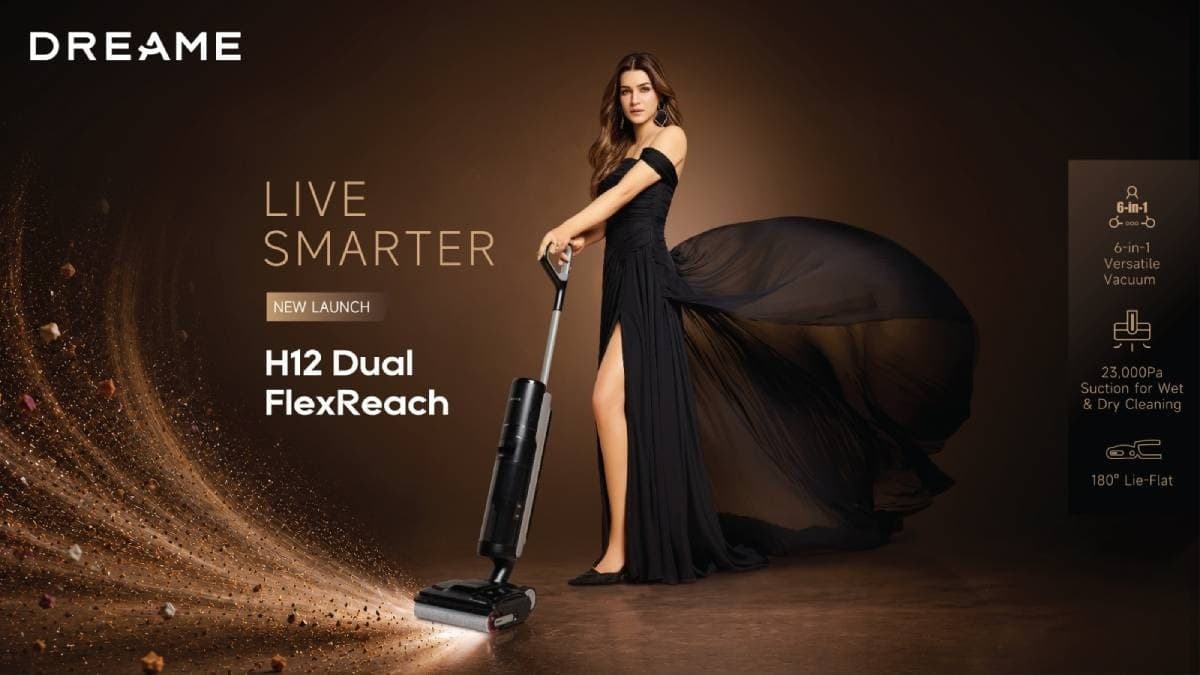 Dreame ने ₹44,999 में H12 Dual FlexReach वैक्यूम क्लीनर लॉन्च किया