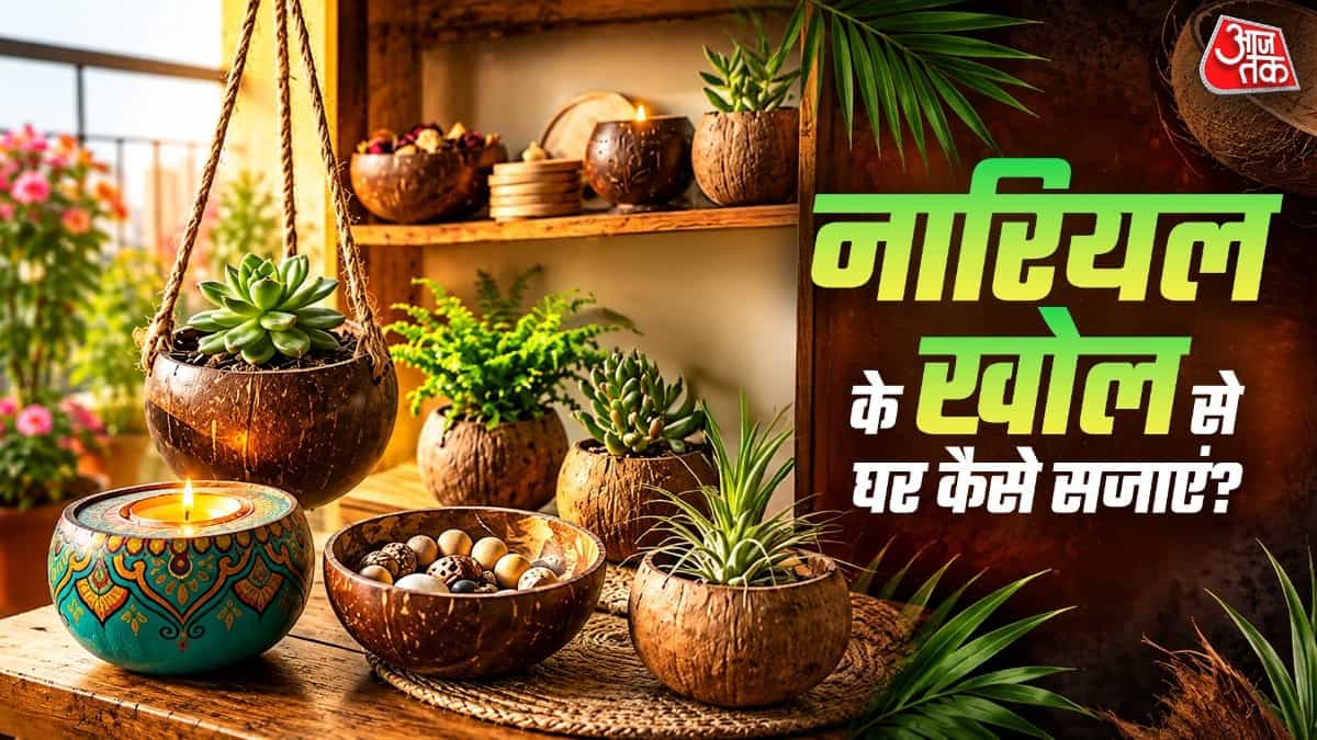 नारियल का खोल: कूड़ा नहीं, घर के लिए खजाना! जानें रीयूज करने के 5 आसान तरीके