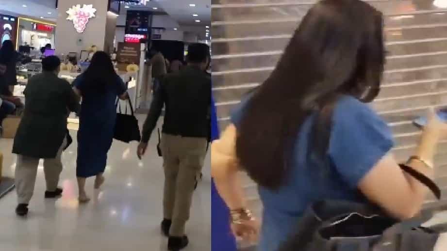 Woman Caught Taking Ghee Without Payment at DLF Mall
