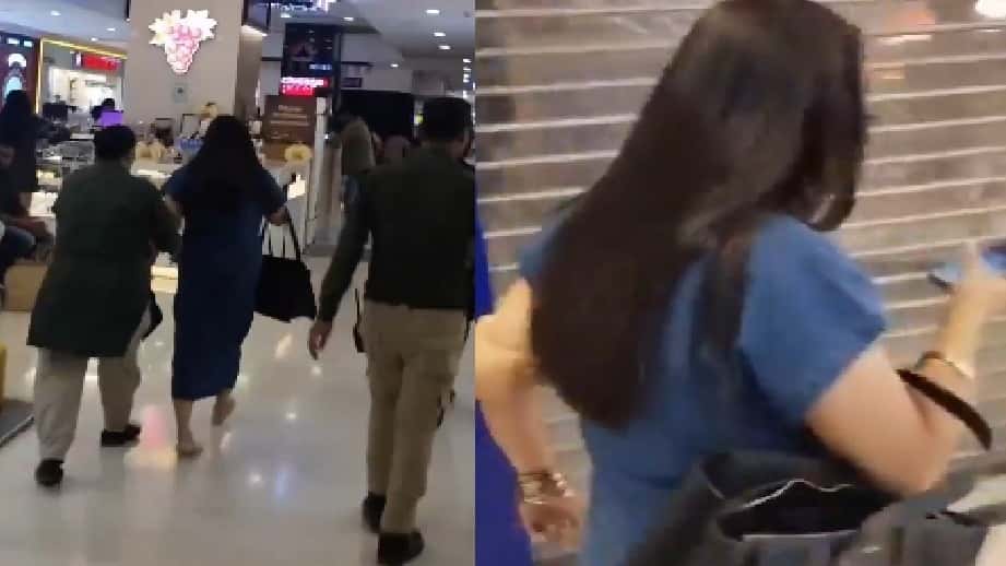 Woman Caught Taking Ghee Without Payment at DLF Mall