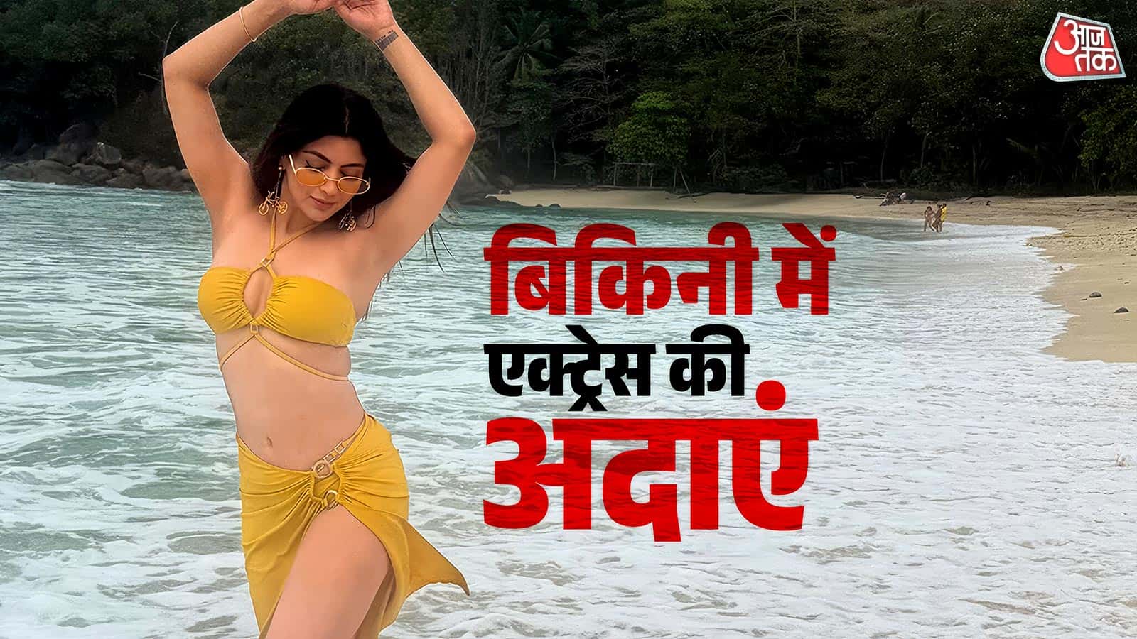 Actress Akanksha Puri Stuns in Bikini at Beach, Fans React